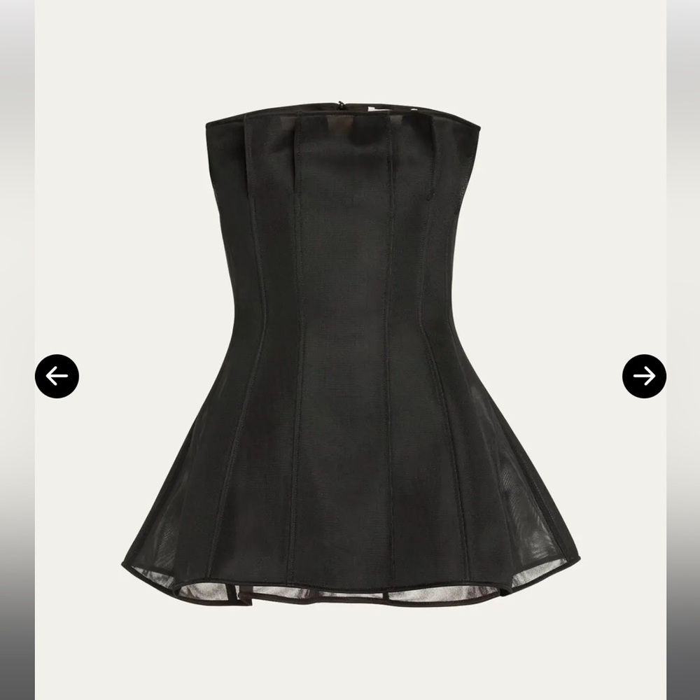 NWT Adeam Marie Sheer Bustier Top RTW Spring Summer 24 Collection - Size 6